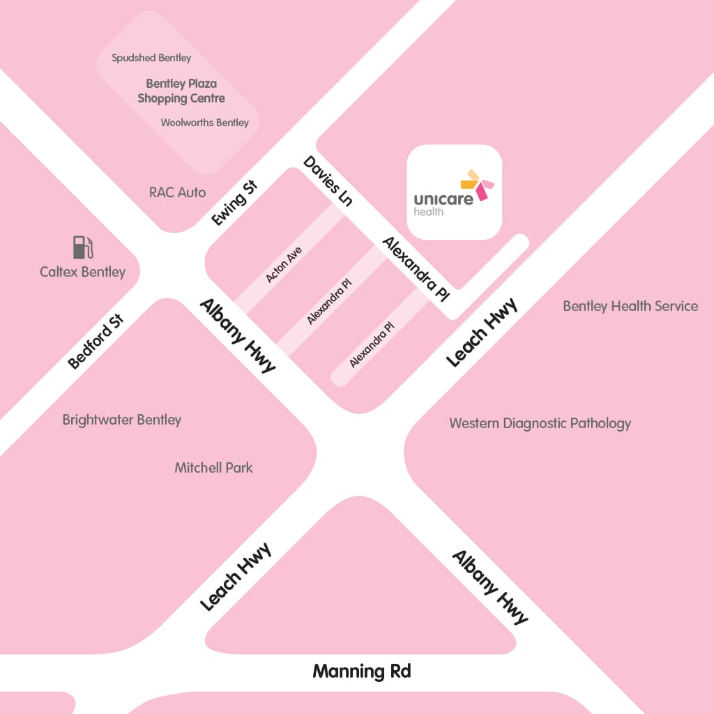 unicare location map