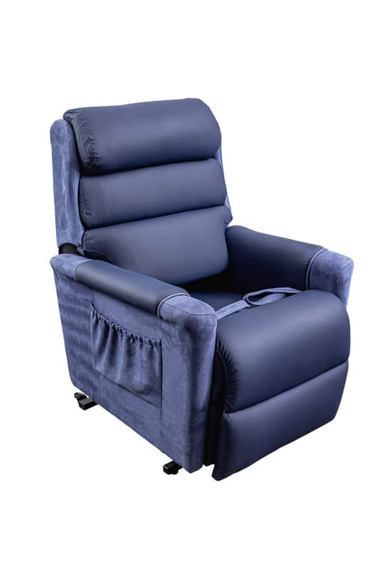 Lift & Recline Chair, 1 Motor, Maxi, Blue, Pressure Care with Cushion Cut Out, Topform Ashley Platinum
