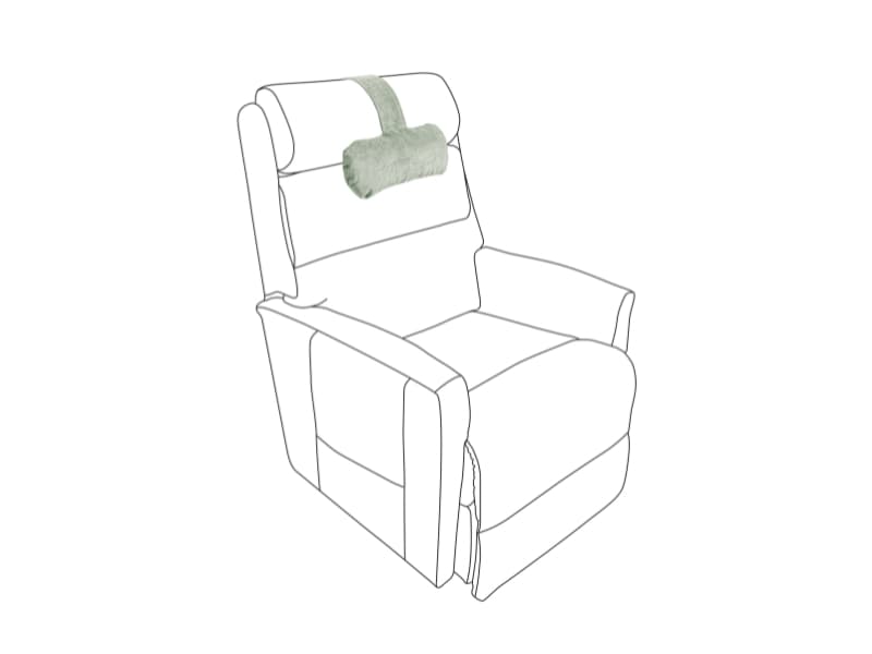 Recliner Chair Accessories, Jes-Ca Head Pillow, Green
