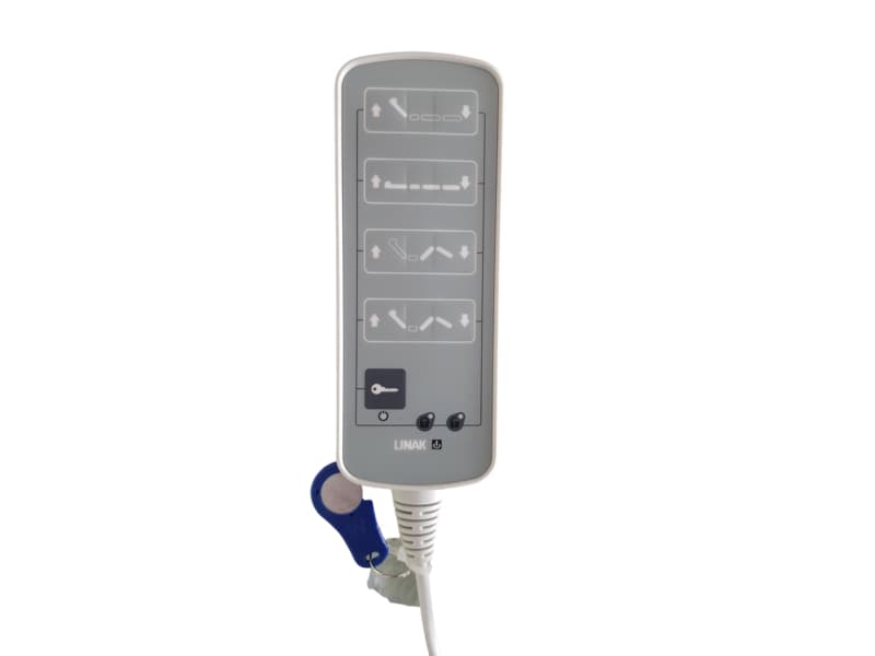 Handset, 9 Button, Grey, 10 Pin Modular (Flat) Plug, with Magnet Lock, Linak, to suit Xprim / Xpress Bed