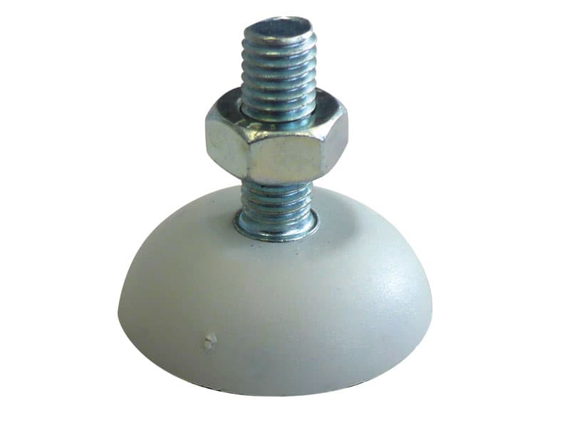 Foot, Grey, with Nut, Novak, to suit Novak Treatment Table