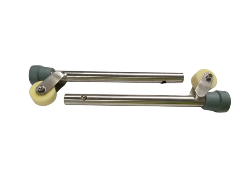 Leg, Multi Hole, Stanless Steel, with Wheel, Juvo, to suit Trix