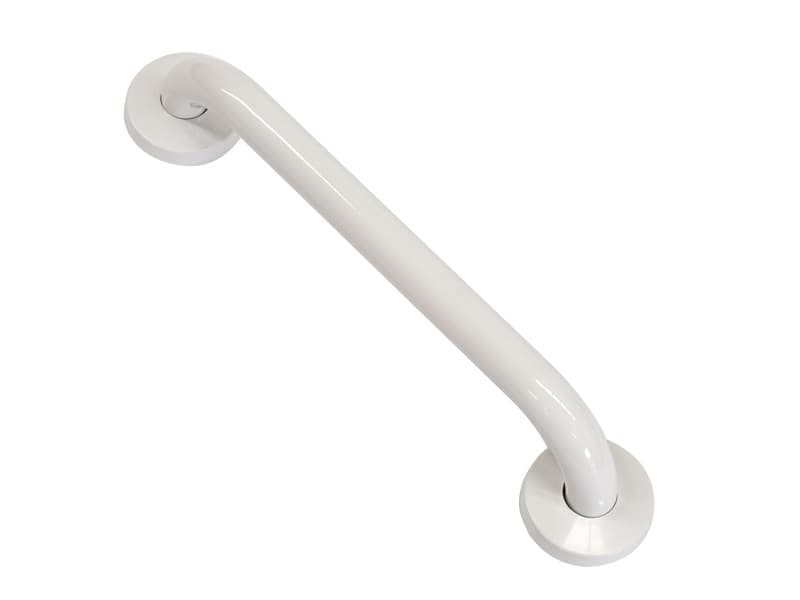 Grab Rail, Aluminium, Multi Hole, Concealed Fixing, 25 x 600mm, White