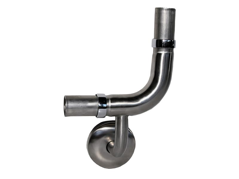 Modular Grab Rail System, Intermediate Support, with Wall Flange, 90 deg. Left Hand