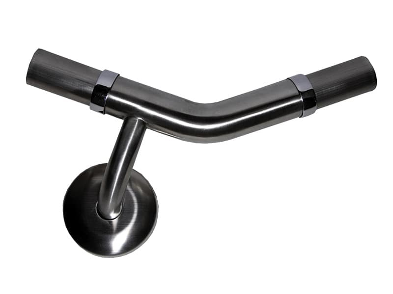 Modular Grab Rail System, Intermediate Support, with Wall Flange, 135 deg. Left Hand