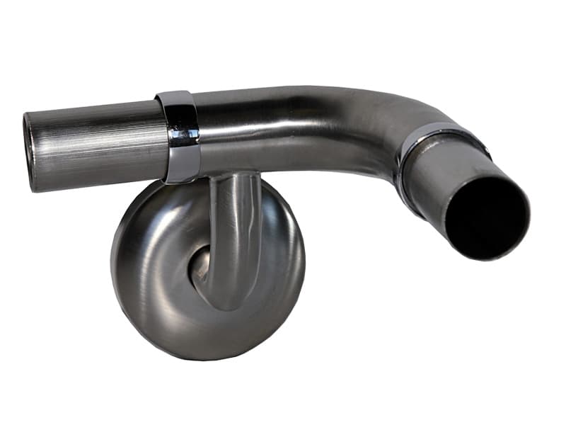 Modular Grab Rail System, Internal Corner Support, with Wall Flange, 90 deg. Left Hand