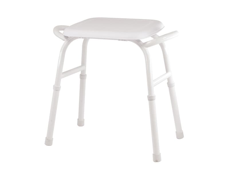 Shower Stool, Plastic Seat, without Arms