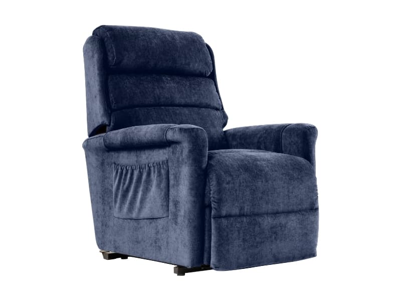 Lift & Recline Chair, 2 Motor, Mini, Blue, Topform Ashley