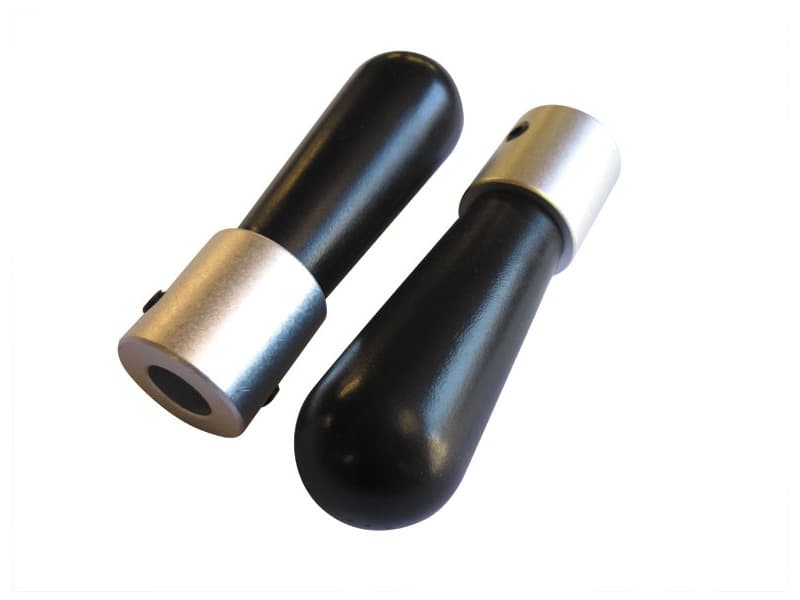 Brake Lever Knob, with Grub Screws, Plastic, Black, Ansa to suit Relax