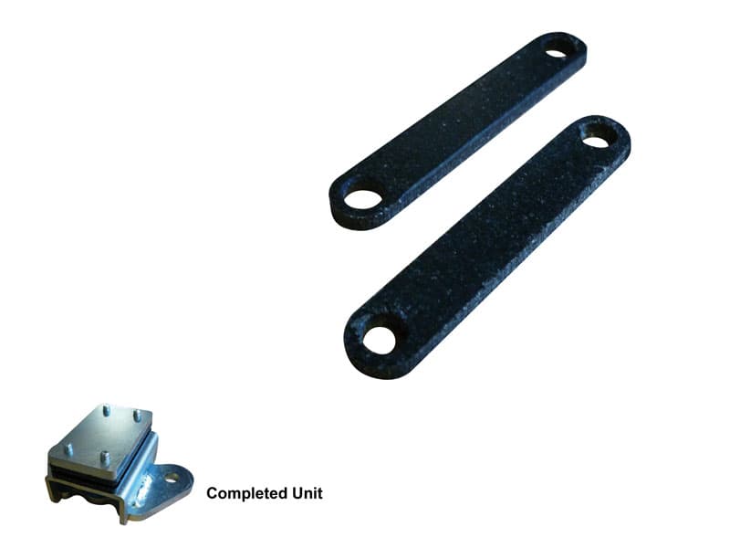 Electric Legspread Glide Strip, Allegro, Nylon, 3mm Thick, Black