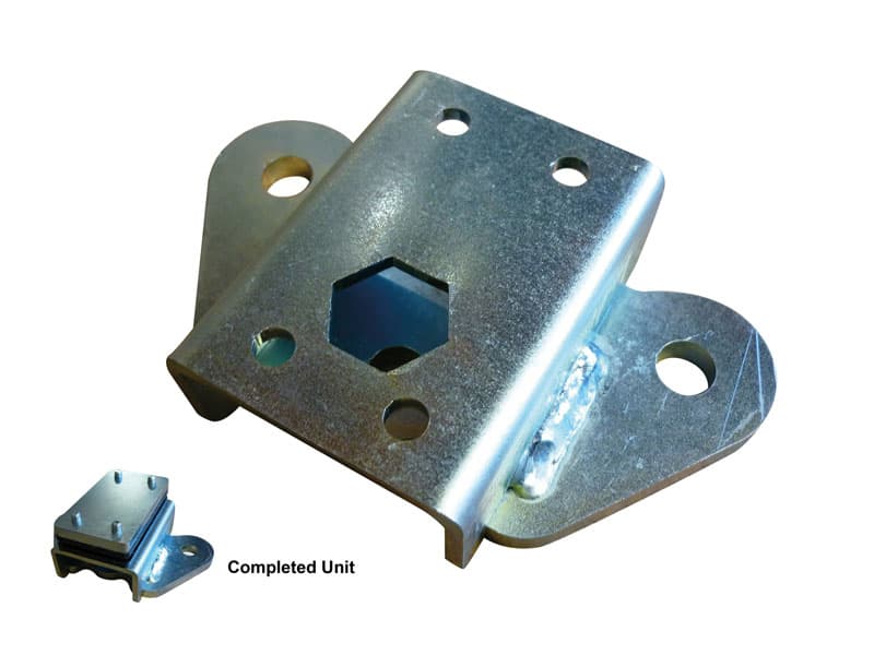 Electric Legspread Guide Plate, Allegro, Zinc Plated