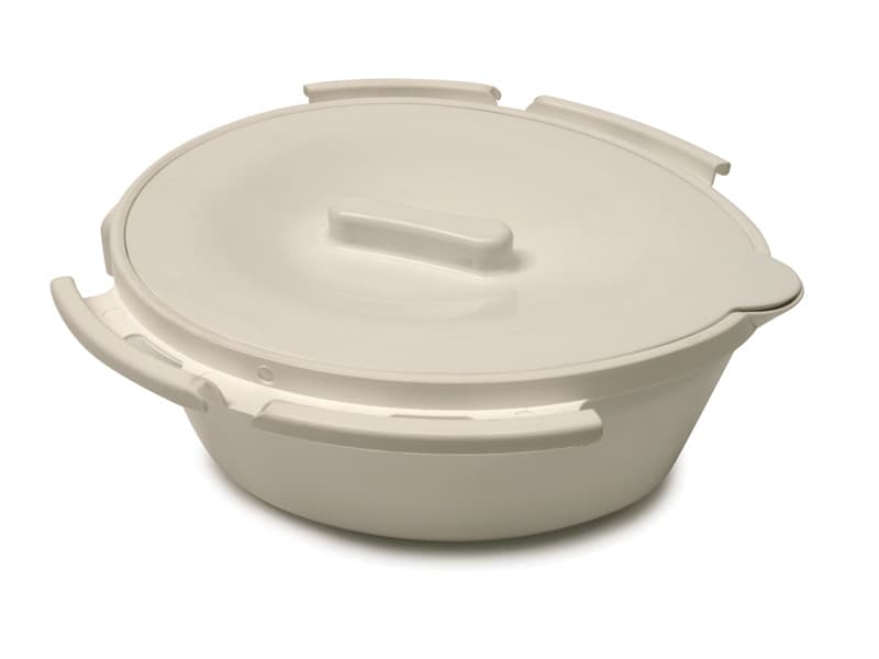 Bowl, with Lid, 335 x 345 x 130mm, White