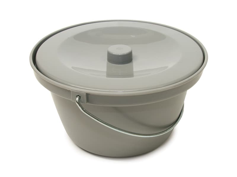 Bowl, with Lid & Handle, 310 dia. x 170mm, Grey