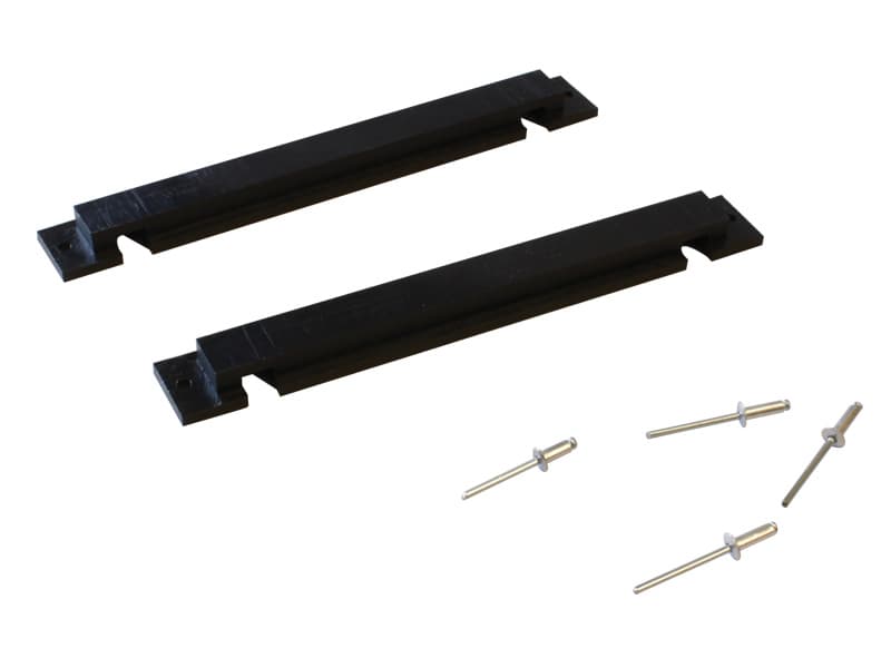 Frame Slide, Plastic, Black, with Rivets, Alrick, to suit EN9000 Floorline Bed