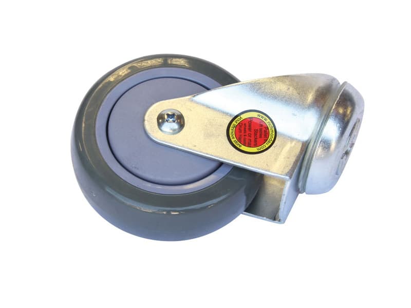 Castor, Non Braking, 100mm (4in.), Polyurethane, Grey, Richmond, to suit Allegro Hoists