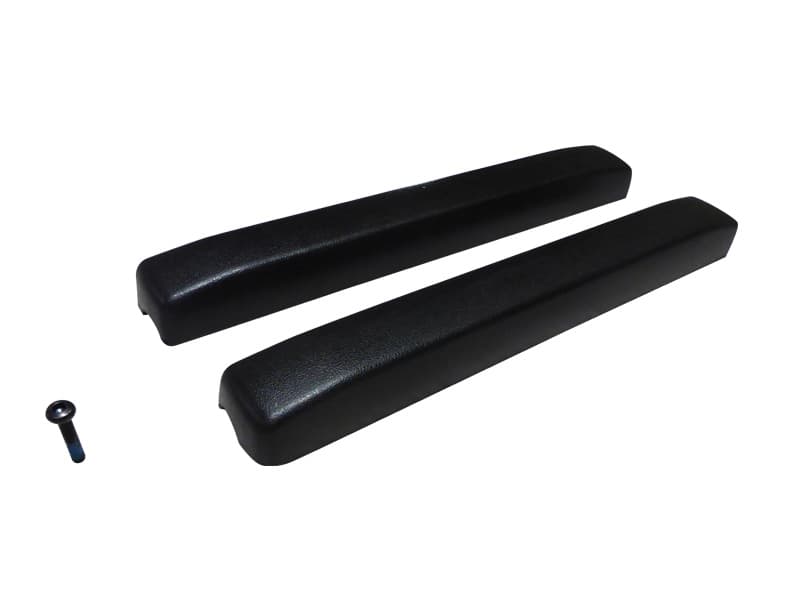 Armpad, Full Length, Polyurethane, Black, with 210mm Hole Centres, Ansa, to suit Tourer Manual Wheelchair