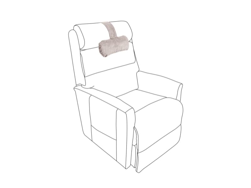 Recliner Chair Accessories, Jes-Ca Head Pillow, Beige