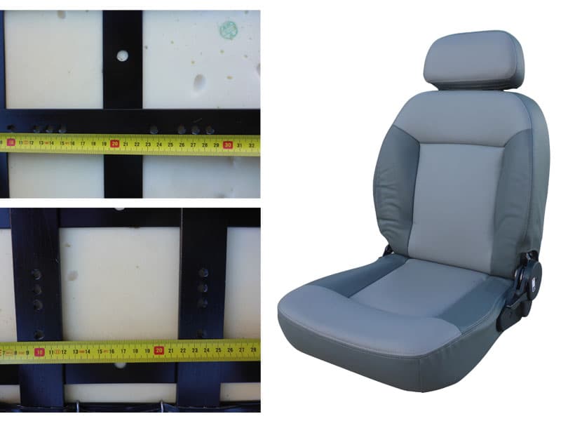 Seat, Captain, Vinyl, Two Tone, Shoprider, to suit Shoprider Cougar & Puma Power Chair