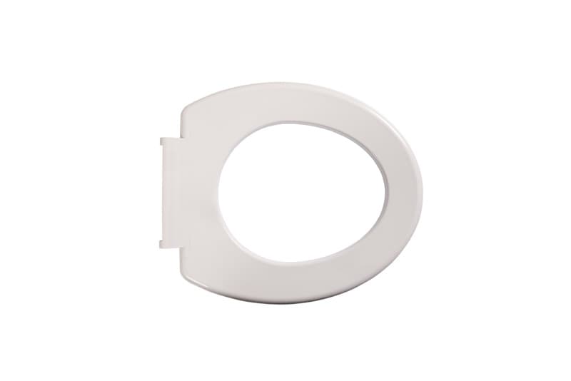 Toilet Seat Lid, Plastic, White, Ansa, to suit Folding Over Toilet Frame