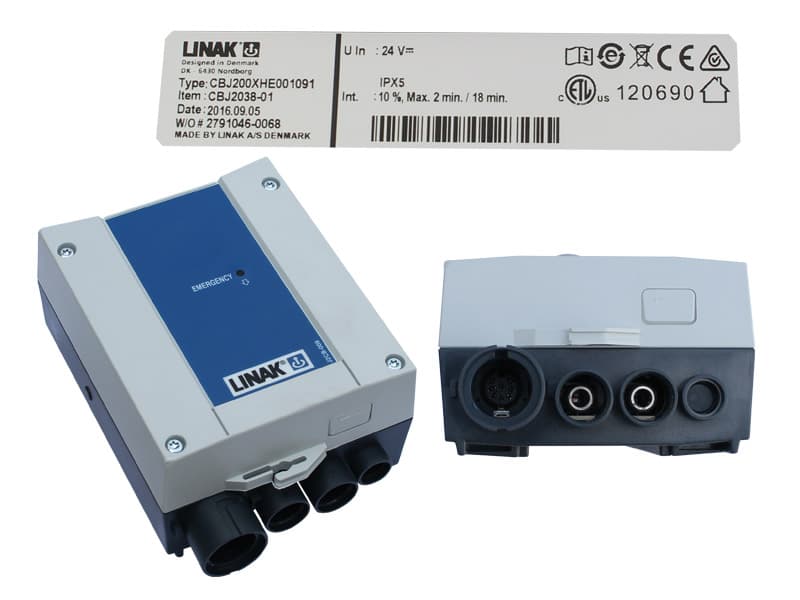 Control Box, 2 Channel, Linak CBJ2, to suit Howard Wright Shower Trolley