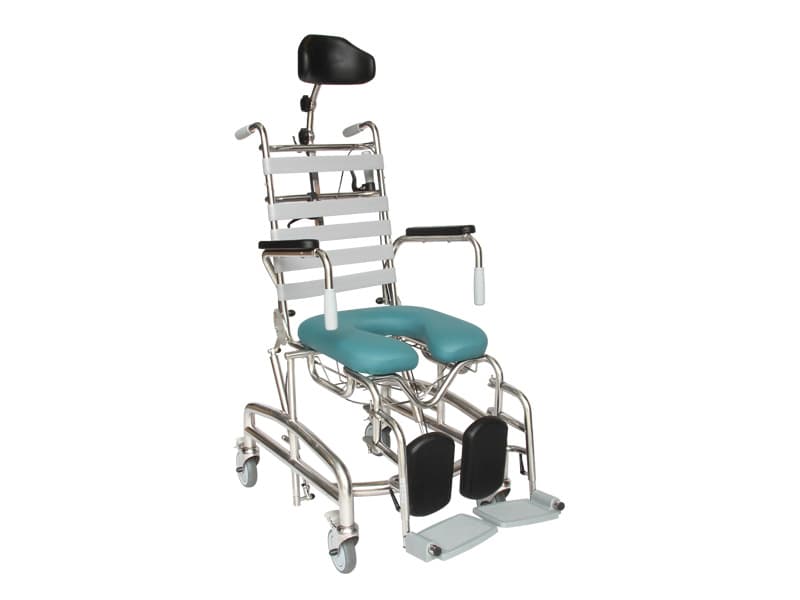 Shower Commode, Tilt in Space, Swing Away Footplate, 410mm, Height Adjustable, Juvo