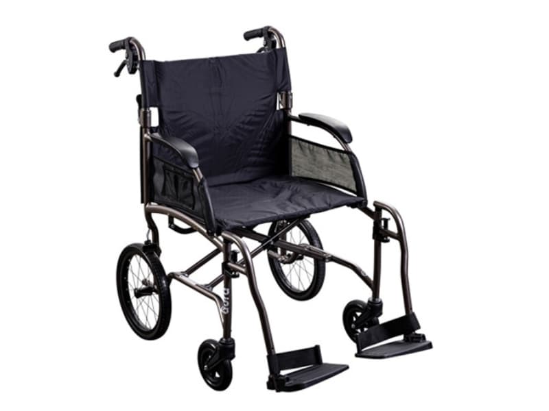 Wheelchair, Transit, Ultralight, 510mm, Meteor Grey, Unicare Aura