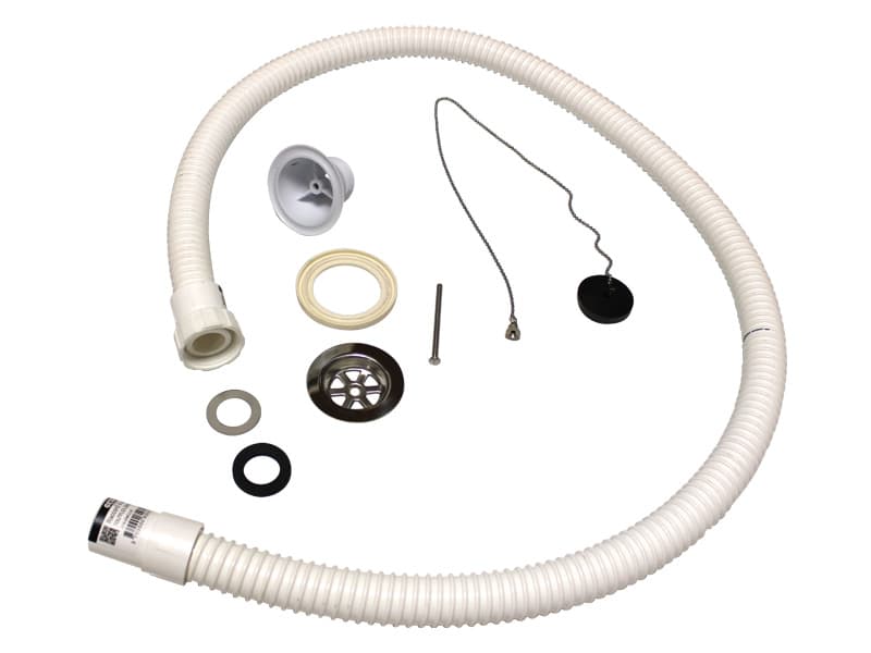 Drain Hose, White, Complete with Plug, Ansa, to suit Aqualift Shower Trolley
