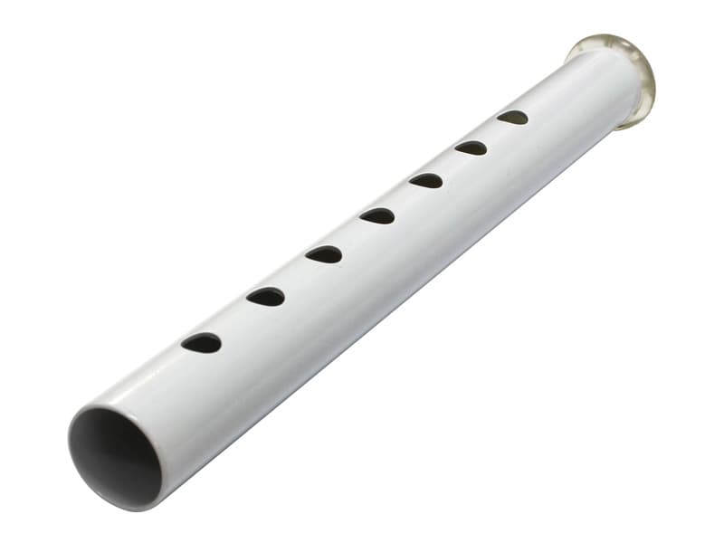 Leg, Multi Hole, Aluminium, White, Ansa, to suit Ansa Shower Chair, Shower Stool, and Over Toilet Frame