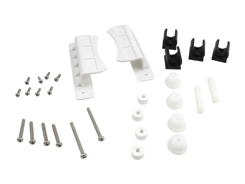 Pan Runner, Plastic, White, Pair, with Bolts and Clips, Ansa, to suit 1360 Mobile Shower Chair