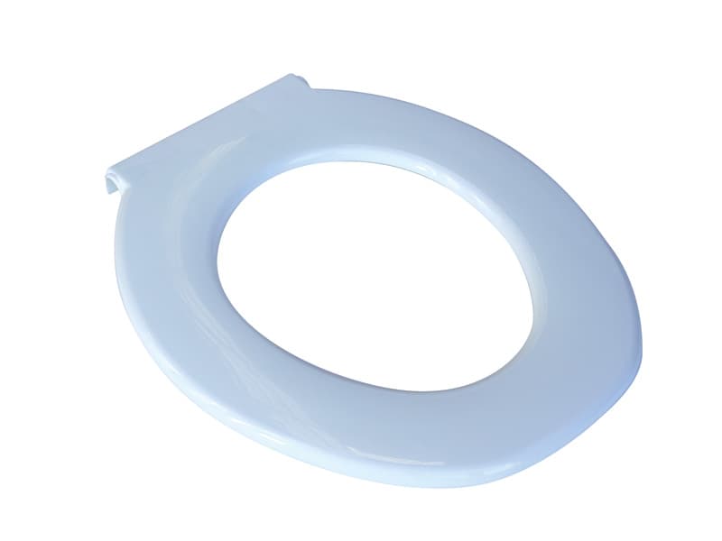 Toilet Seat, Plastic, White, Ansa, to suit Over Toilet Frame and Bedside Commode