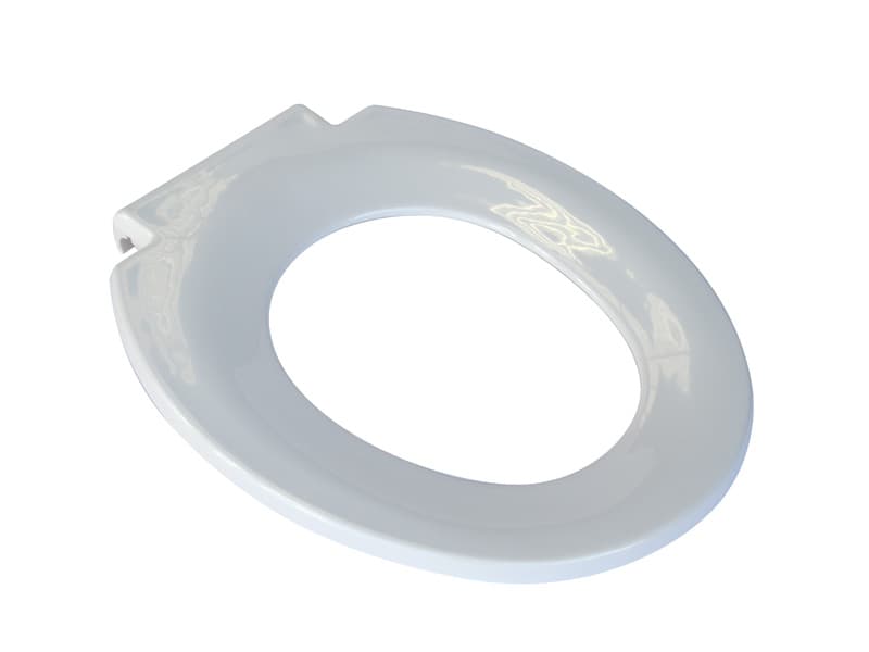 Toilet Seat, Plastic, White, Ansa, to suit 3 in 1 Over Toilet Frame