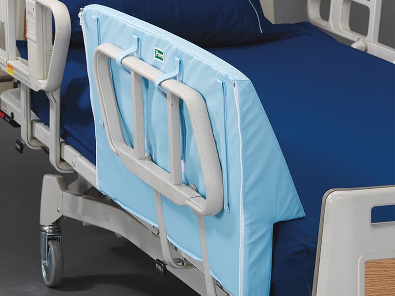 Bed Rail Protector, Padded, Blue, Pair, Posey Wedge