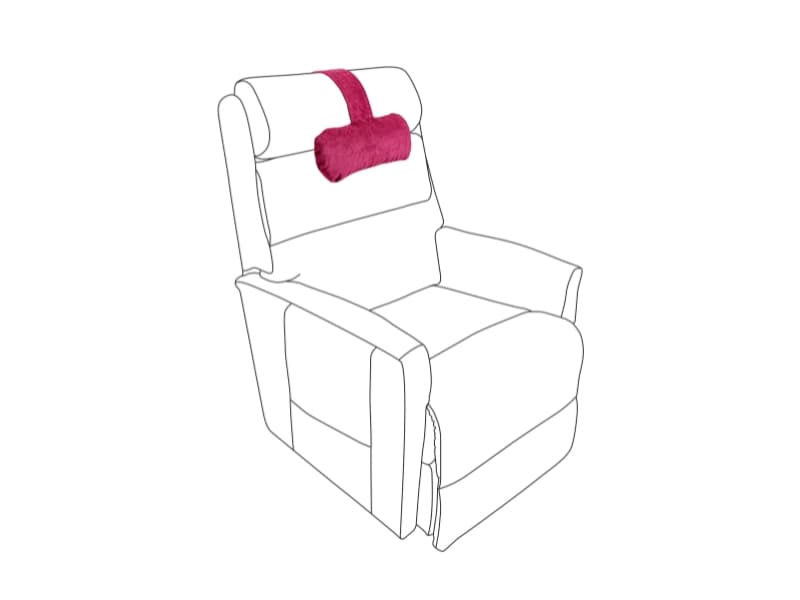 Recliner Chair Accessories, Jes-Ca Head Pillow, Burgundy