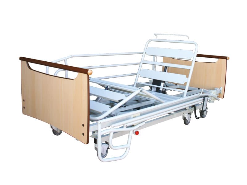 Nursing Bed, Pull a Part, Single, with Abelia Head & Foot Boards, Self Help Pole & Bed Rails, Ansa Xpress