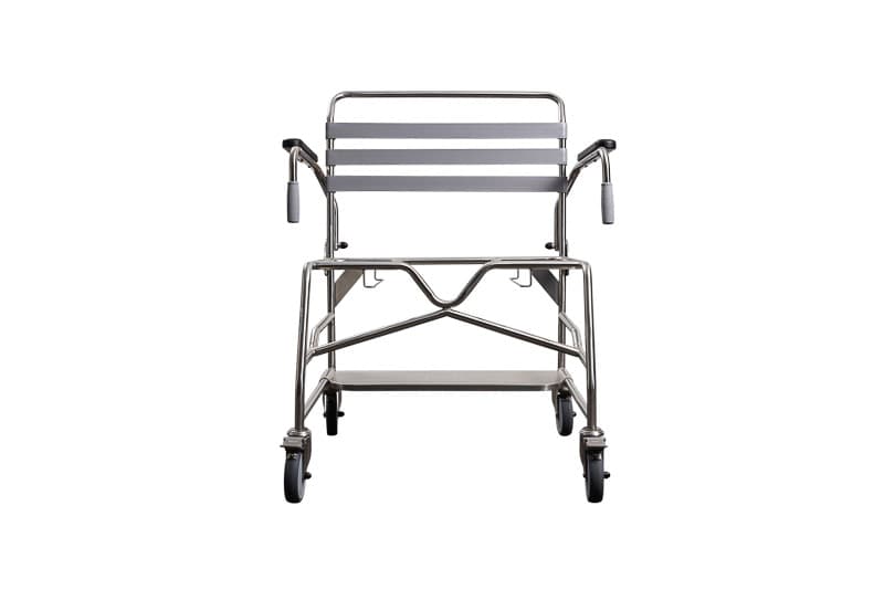 Shower Commode, Attendant Propelled, Sliding Footplate, 710mm, Juvo, Xtra Care