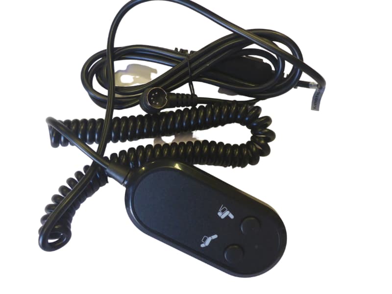 Handset, 2 Button, Black, 5 Pin DIN (Round) Plug, TiMotion TH6-1053-001, to suit Lift Chair