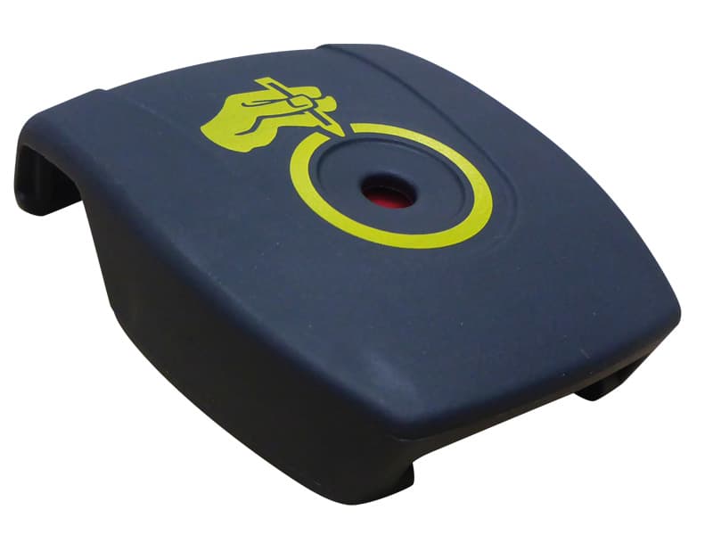 Buckle Security Cover, Bodypoint, Push Button, Grey, Fits Large Metal Push Button Buckle Belts