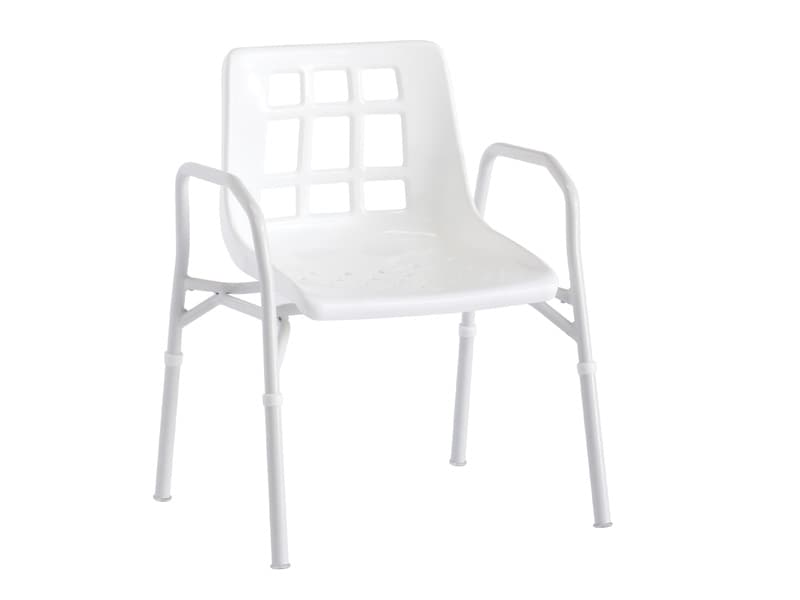 Shower Chair, Extra Care, Aluminium, with Arms, 510mm